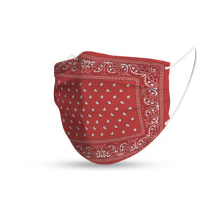 Masque trendy bandana red