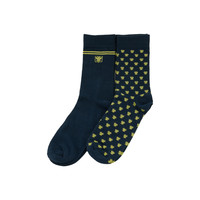 Topfanz Chaussettes duo set navy logo