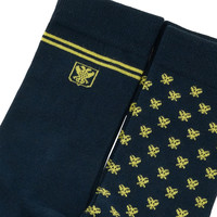 Topfanz Socks duopack navy logo
