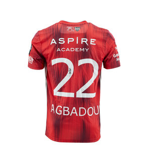 KASE Shirt Red - Matchworn vs Charleroi Player Nr 22 Emmanuel Agbadou