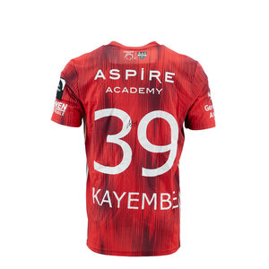 KASE Shirt Red - Matchworn vs Charleroi Player Nr 39 Edo Kayembe