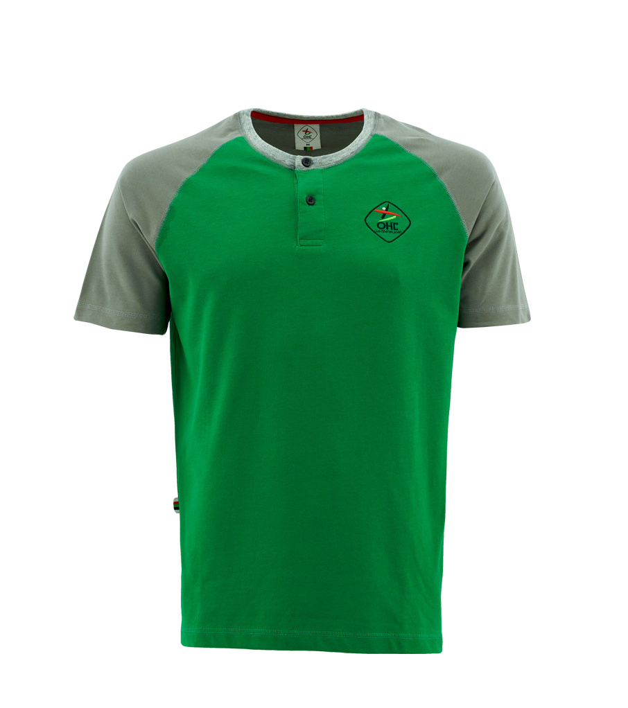Topfanz Shirt groen - grijs