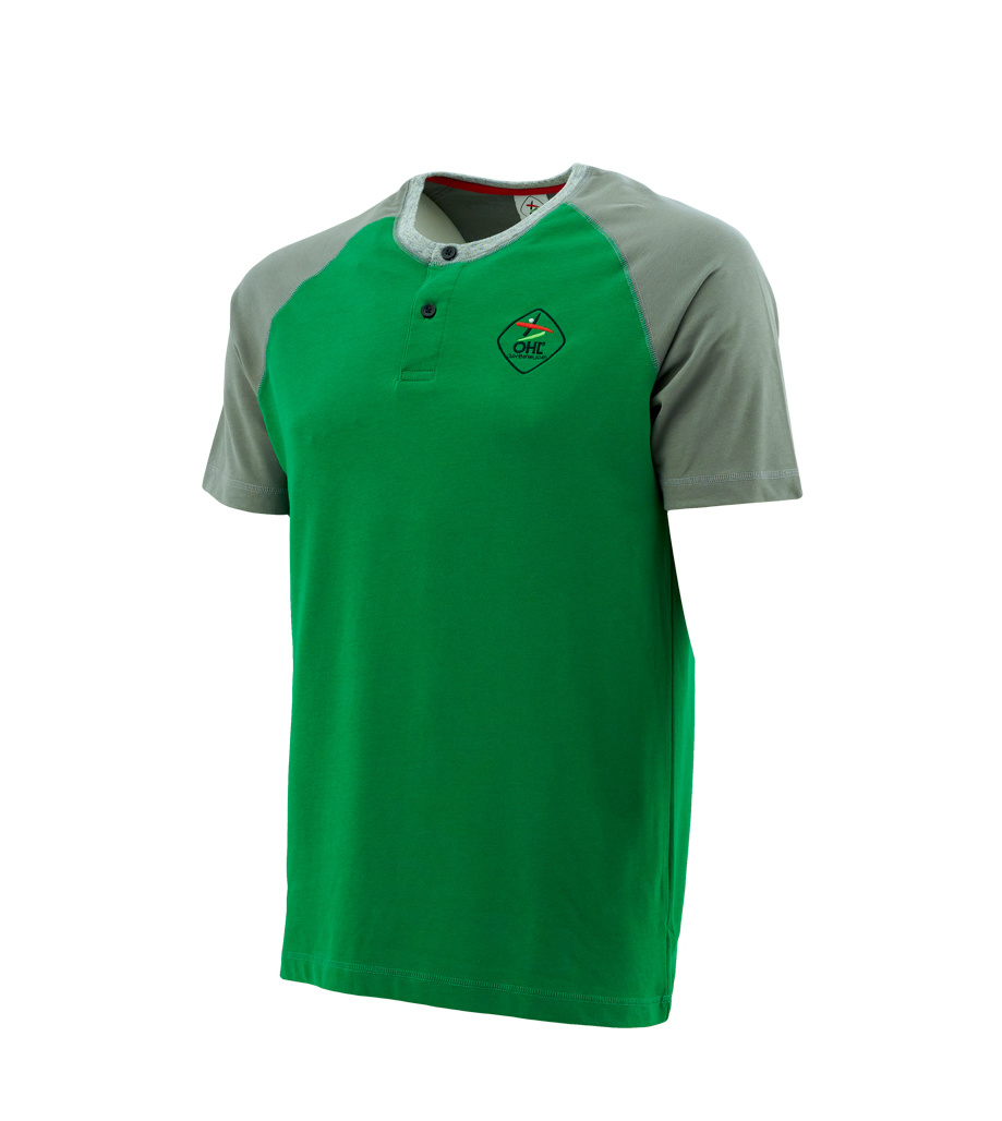 Topfanz Shirt groen - grijs