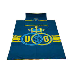 Bed cover navy logo