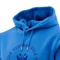 Topfanz Hoodie blauw voetbalvolkvuur cirkel