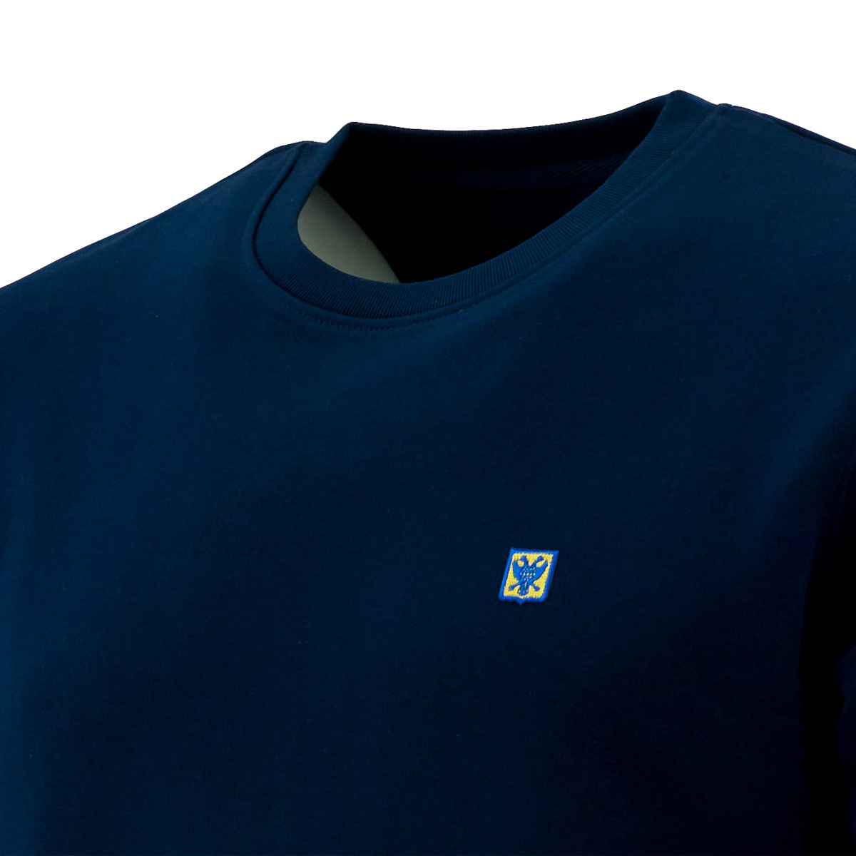 Topfanz Sweater donker blauw geborduurd clublogo