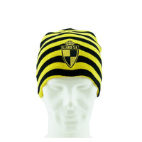 Topfanz Beanie black yellow stripes