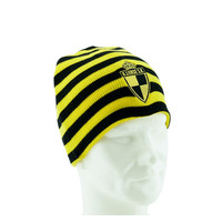 Topfanz Beanie black yellow stripes