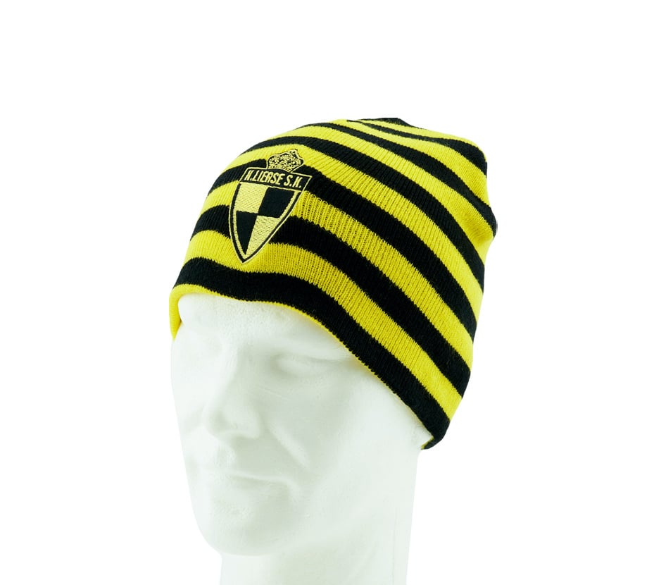 Topfanz Beanie black yellow stripes