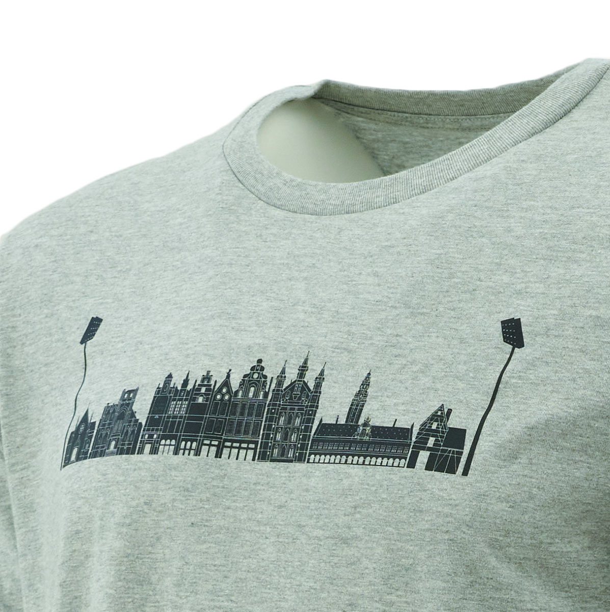 Topfanz T-shirt grijs Skyline Leuven