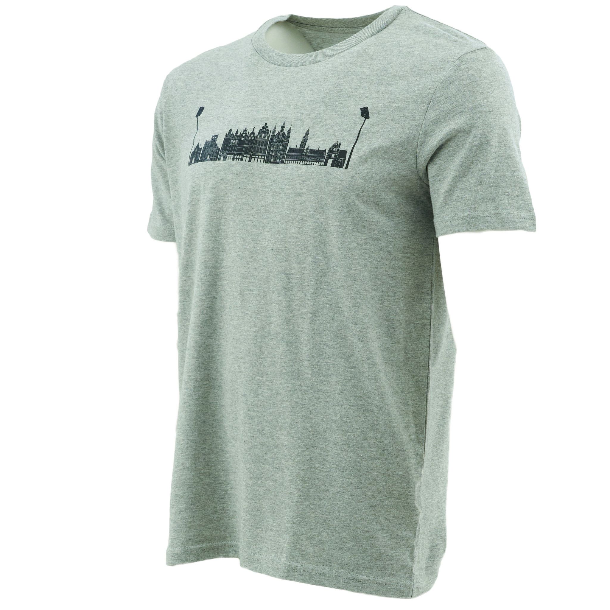 Topfanz T-shirt gris ligne d'horizon Leuven