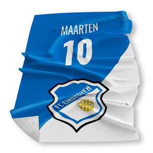 Gepersonaliseerde fleece deken 100 x 150cm FC Eindhoven