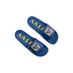 Blue slippers with logo and STVV