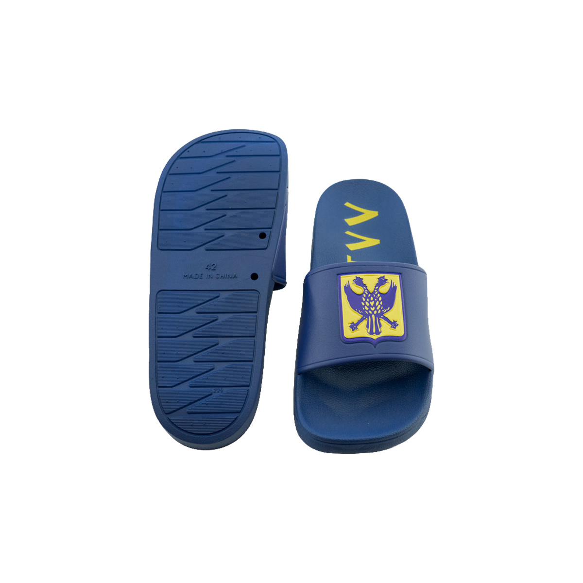 Topfanz Chaussons bleu foncé avec logo et STVV