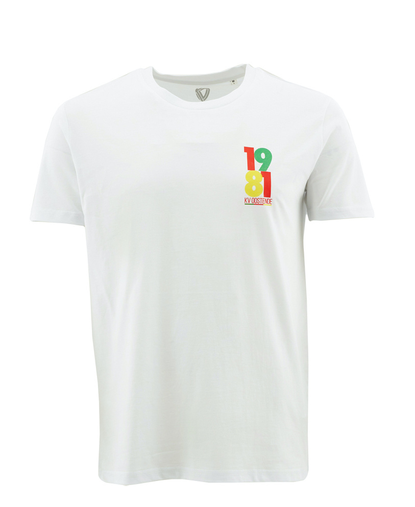 Topfanz White T-shirt 1981 KV Oostende - KVO