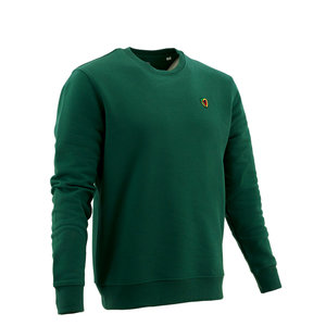 Green sweater with embroidered logo - KVO