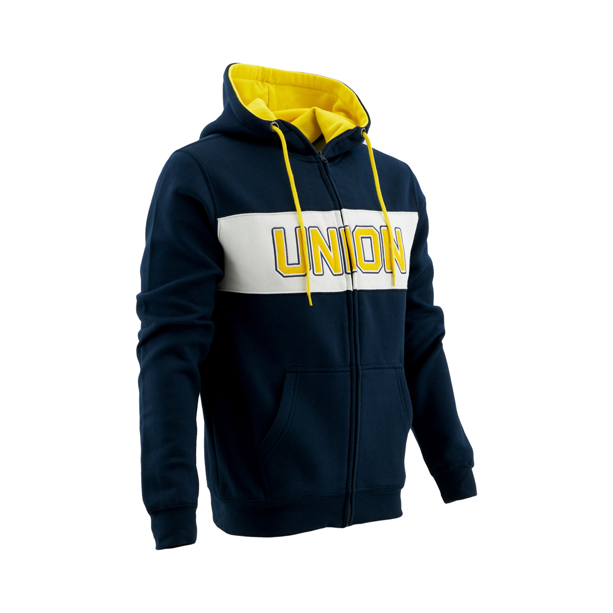 Topfanz Zipped hoodie blauw - geel