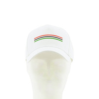 Cap white 3 stripes