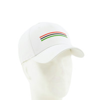 Cap white 3 stripes