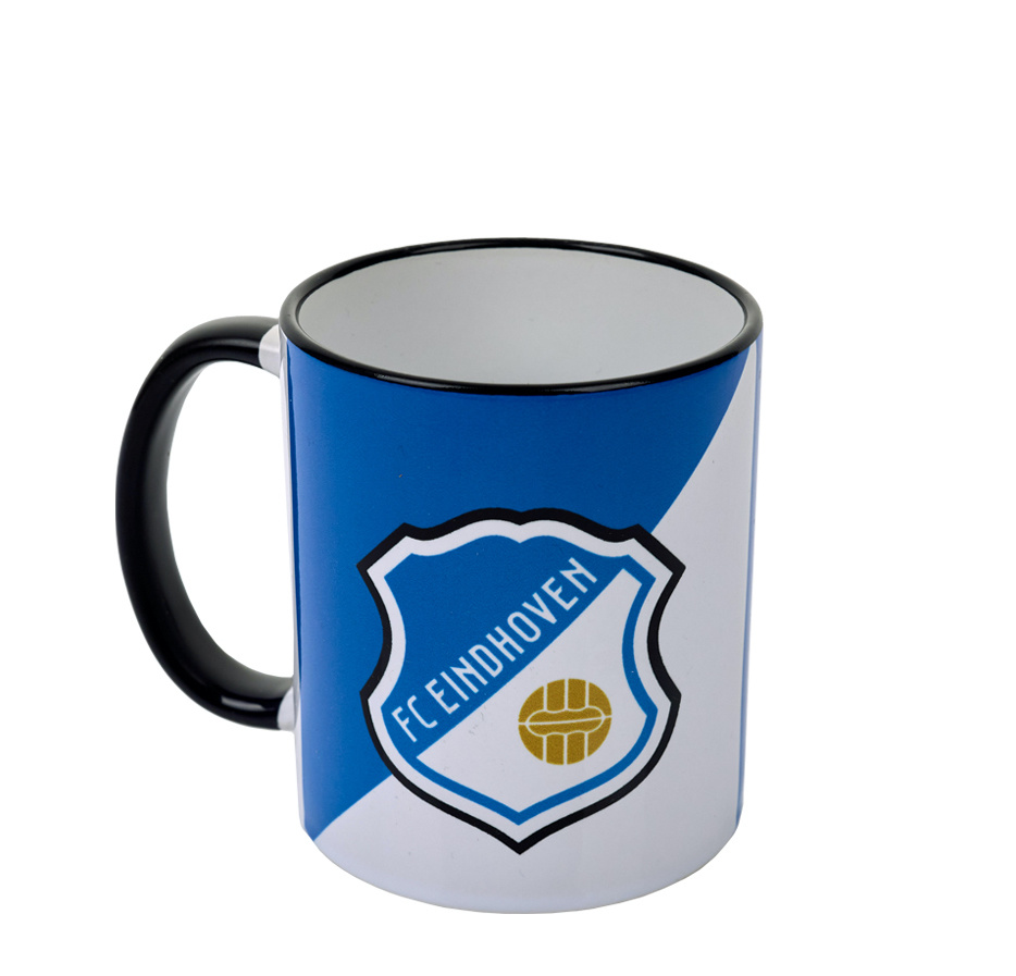 Topfanz Mug blue/white crossed line