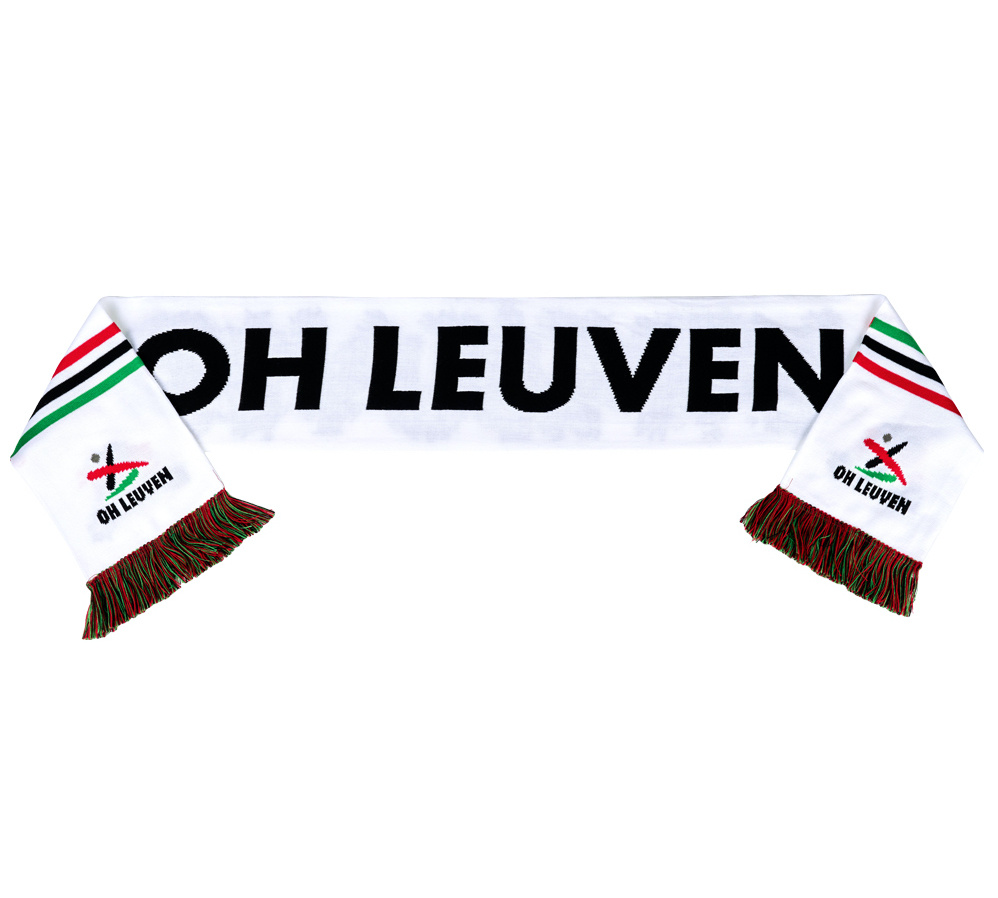 Topfanz Scarf white with 3 stripes OH Leuven