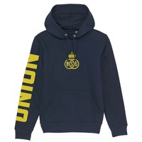 Topfanz Hoodie blauw Union sleeve geel