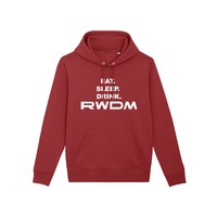 Topfanz Red earth hoodie - eat drink sleep RWDM
