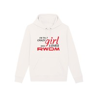 Topfanz Hoodie women  off white - Crazy girl