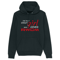 Topfanz Hoodie women  black - Crazy girl