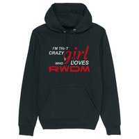 Topfanz Pull à capuche femmes noir- Crazy girl