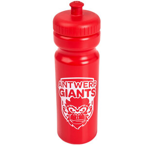 Drinking bottle red Antwerp Giants white logo 75cl