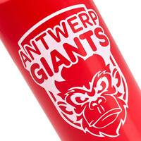 Drinking bottle red Antwerp Giants white logo 75cl
