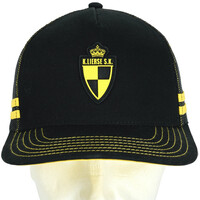 Topfanz Casquette noire PVC badge logo Lierse