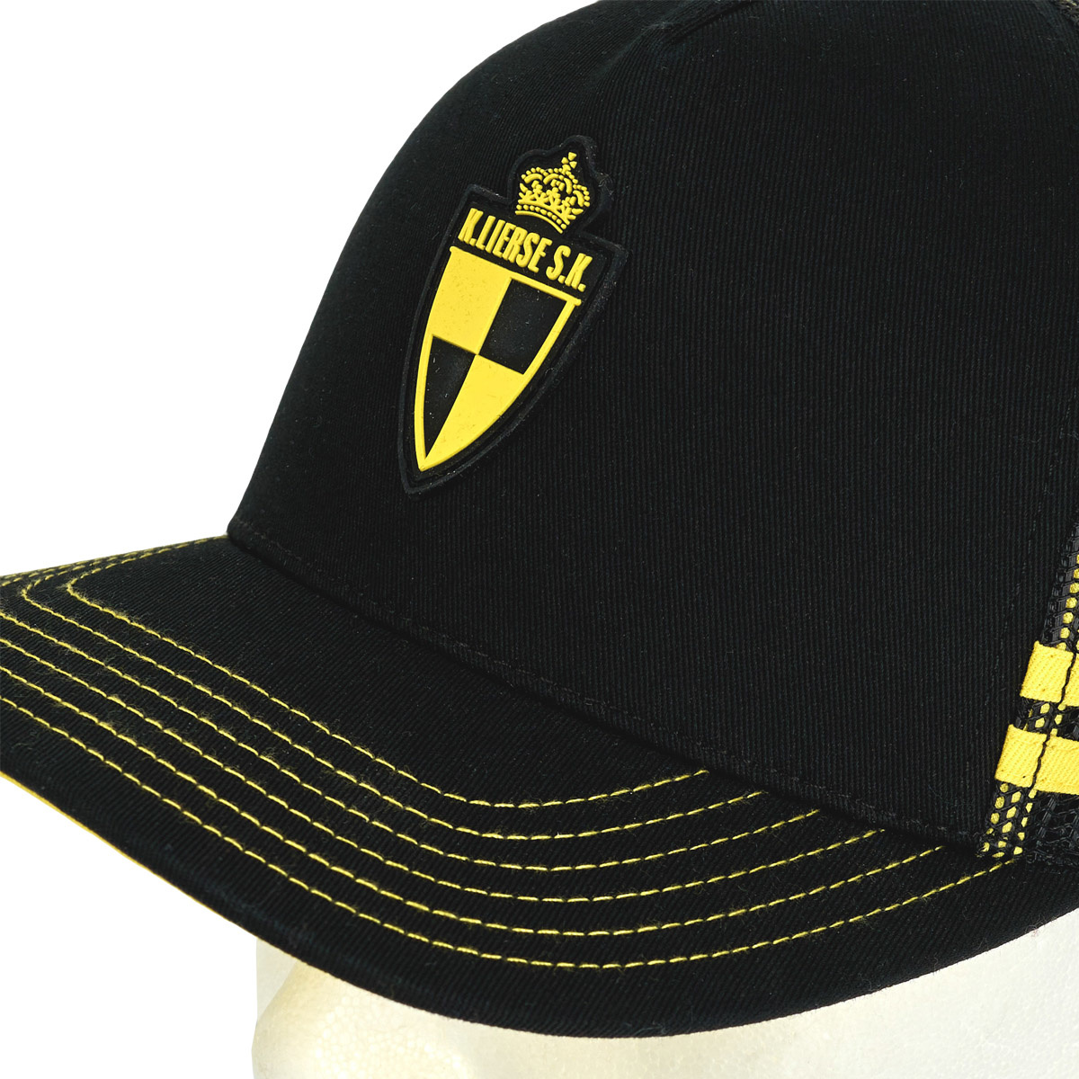 Topfanz Casquette noire PVC badge logo Lierse