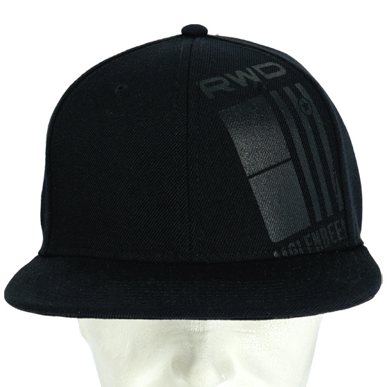 Topfanz Cap snapback zwart logo gedrukt RWDM
