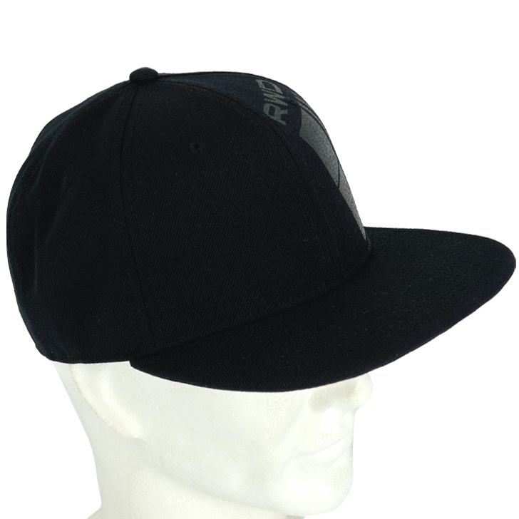 Topfanz Casquette snapback noire logo imprimé RWDM