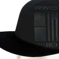 Topfanz Cap snapback zwart logo gedrukt RWDM