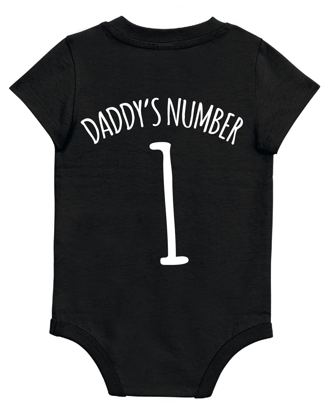Topfanz Baby body noir daddy's number 1