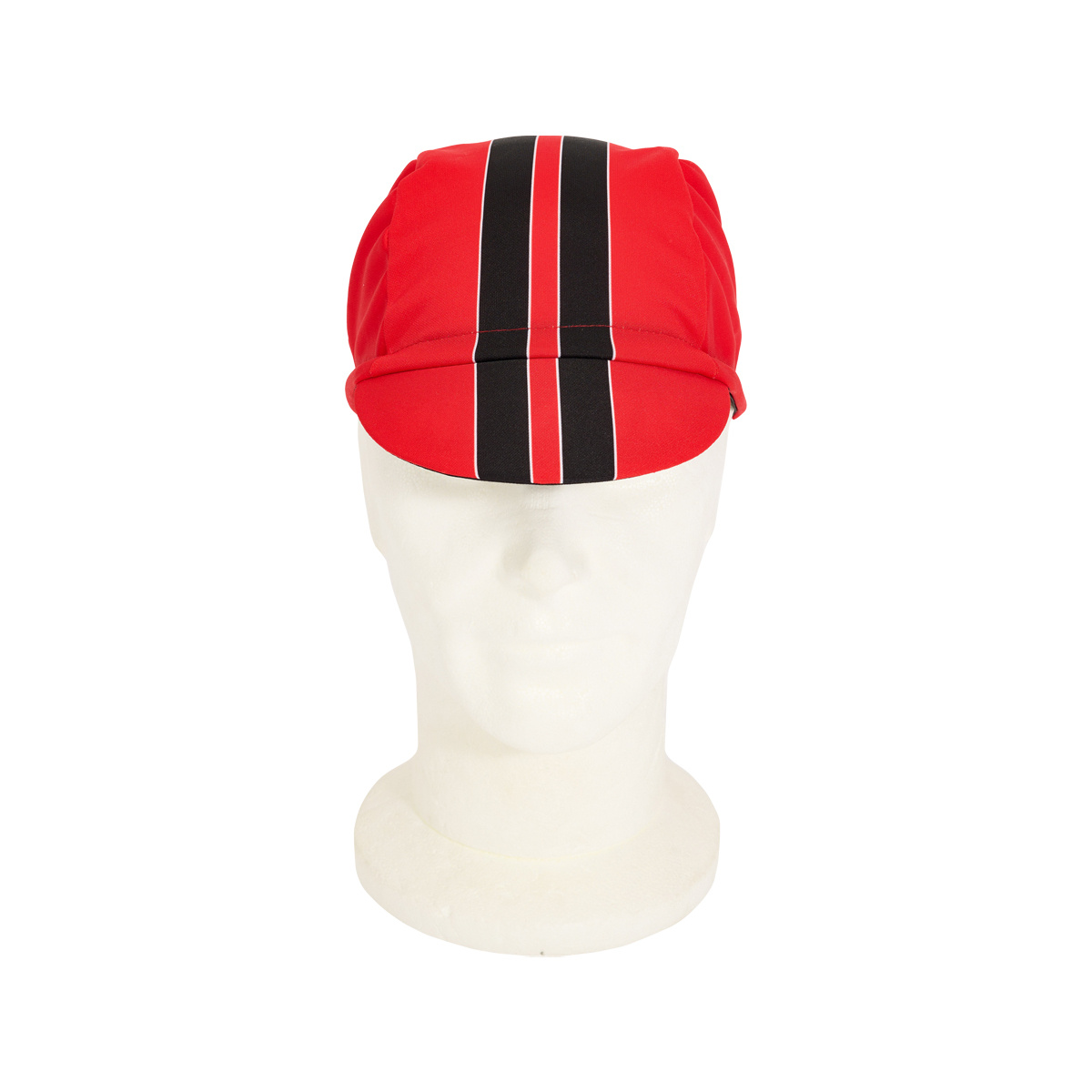 Topfanz Cycling hat RWDM red black stripe