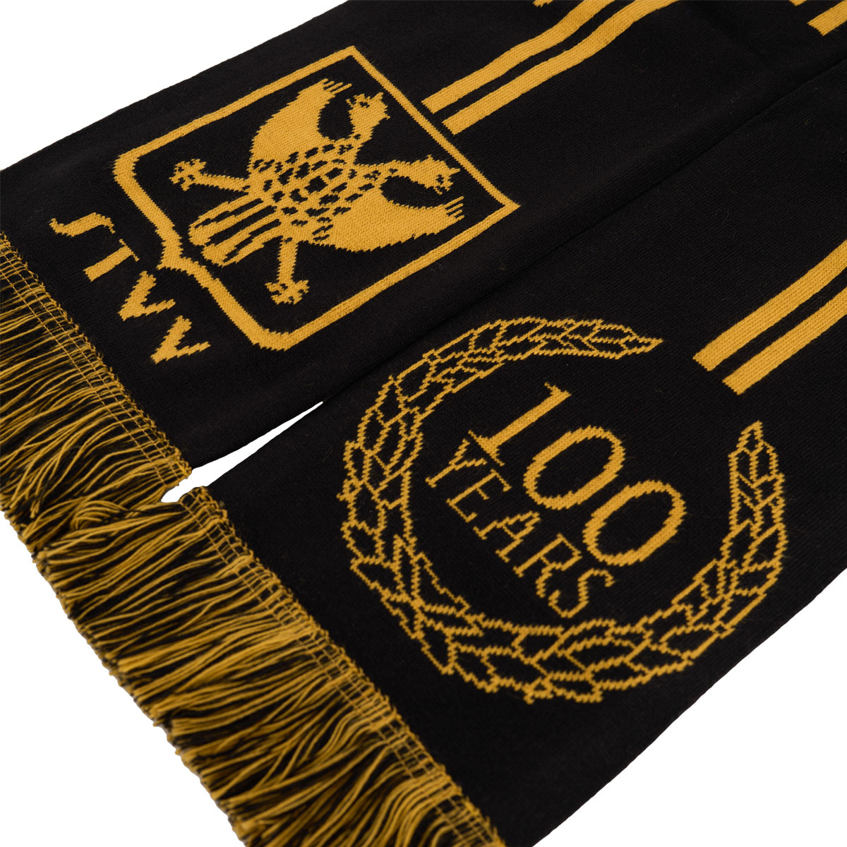 Topfanz Sjaal zwart - goud 100jaar STVV