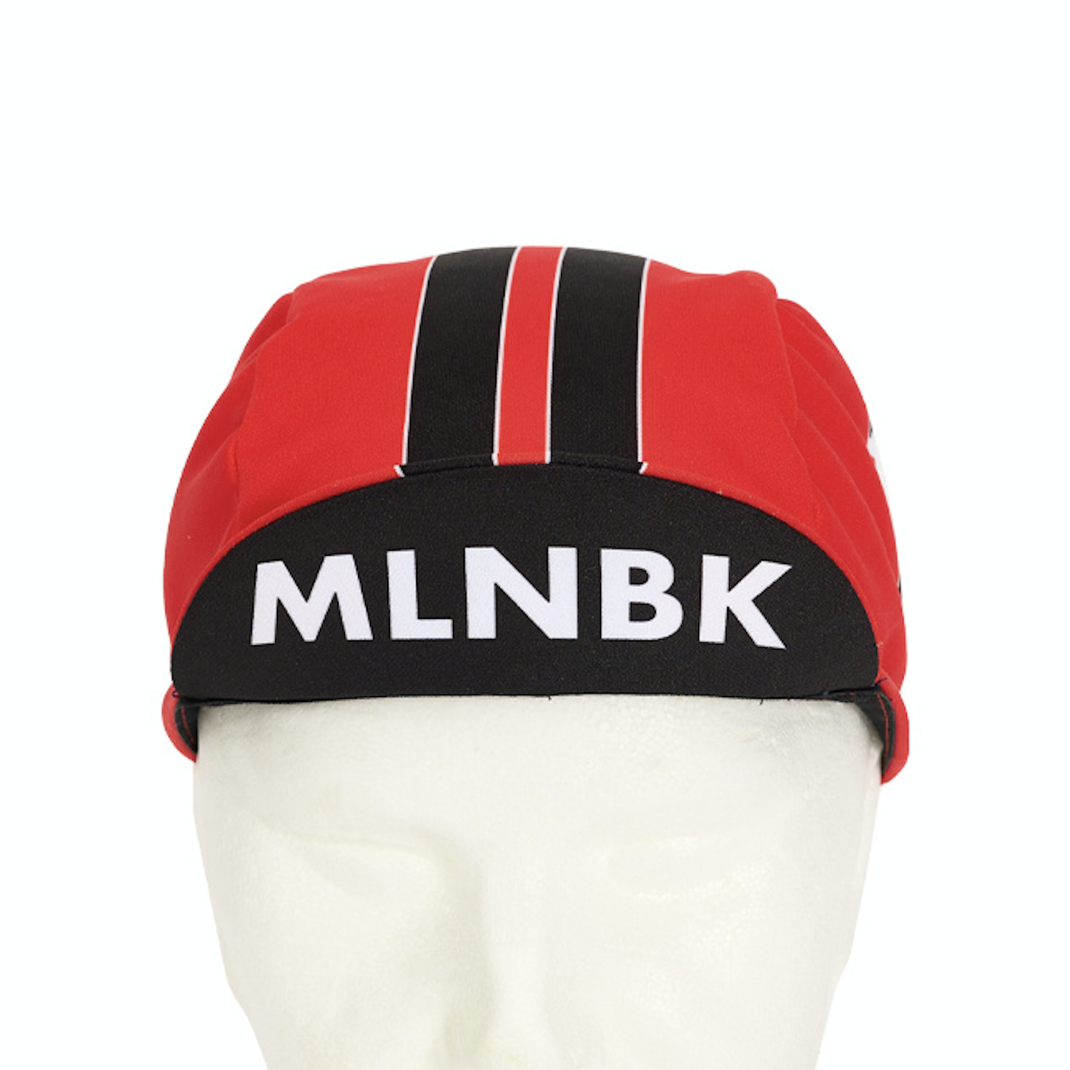 Topfanz Cycling hat RWDM red black stripe