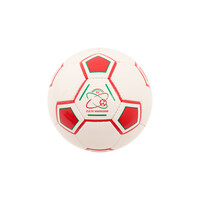 Topfanz Ball size 5 white red squares logo Zulte