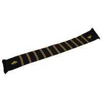 Topfanz Blocked scarf black and yellow stripes