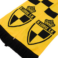 Topfanz écharpe Lierse jaune avec des carrés noirs