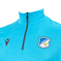 Topfanz Trainingssweater met rits Macron licht blauw 23-24