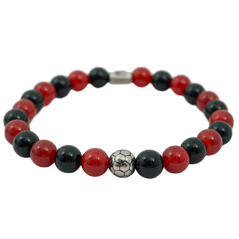 Topfanz Bracelet RWDM rouge/noir 19 cm
