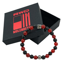 Topfanz Bracelet RWDM rouge/noir 19 cm