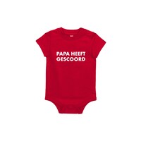 Topfanz Bib red "Papa heeft gescoord"