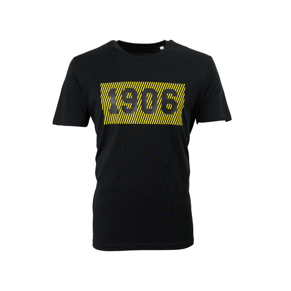 Topfanz T-shirt zwart - 1906 gestreept