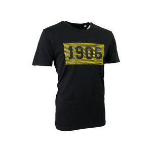 T-shirt noir - 1906 rayé